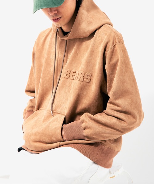 EDIFICE(エディフィス)の「【IVY LEAGUE by EDIFICE】フェイクスウェード パーカー(パーカー・メンズ・ネイビー/ブラウン/グレー・SMALL/MEDIUM/LARGE)」の3枚目の写真
