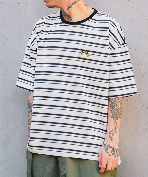 Subciety(サブサエティ)の「BORDER TEE(Tシャツ/カットソー・メンズ・グレー/ホワイト/ネイビー・MEDIUM/LARGE/X-LARGE)」の2枚目の写真