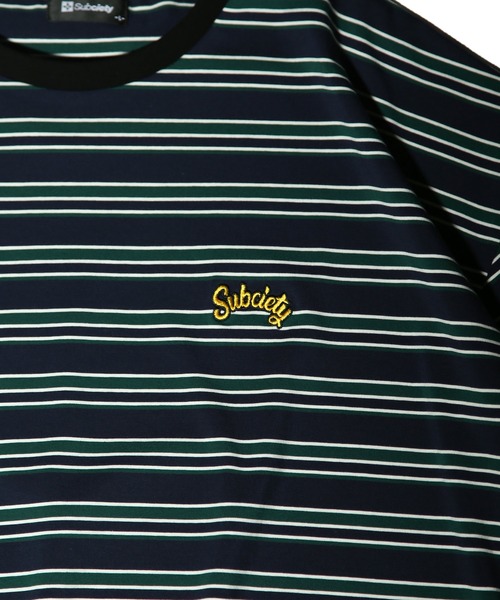 Subciety(サブサエティ)の「BORDER TEE(Tシャツ/カットソー・メンズ・グレー/ホワイト/ネイビー・MEDIUM/LARGE/X-LARGE)」の8枚目の写真