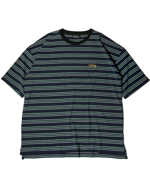 Subciety(サブサエティ)の「BORDER TEE(Tシャツ/カットソー・メンズ・グレー/ホワイト/ネイビー・MEDIUM/LARGE/X-LARGE)」の7枚目の写真