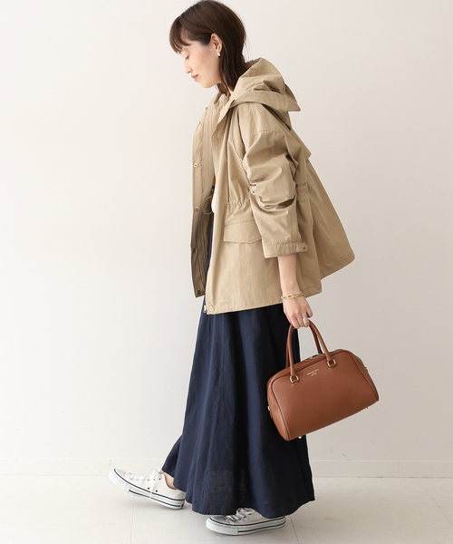 SLOBE IENA（スローブイエナ）の「European Flax ロングスカート◆（スカート・レディース・ベージュ/ネイビー/イエロー・38/36）」の22枚目の写真