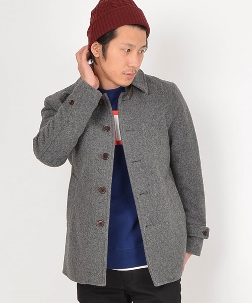 SHIPS JET BLUE（シップスジェットブルー）の「SHIPS JET BLUE(シップス ジェットブルー): シングルピーコート（ピーコート・メンズ・ダークグレー/ネイビー・MEDIUM/X-LARGE/LARGE/SMALL）」の2枚目の写真