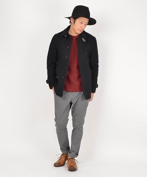 SHIPS JET BLUE（シップスジェットブルー）の「SHIPS JET BLUE(シップス ジェットブルー): シングルピーコート（ピーコート・メンズ・ダークグレー/ネイビー・MEDIUM/X-LARGE/LARGE/SMALL）」の5枚目の写真