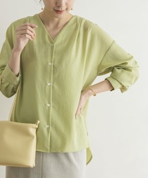 URBAN RESEARCH | ウォッシャブルエアリーVネックシャツ(シャツ/ブラウス)