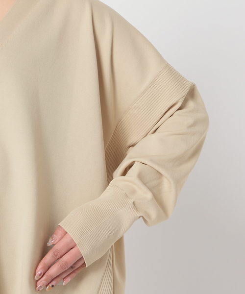 Simplicite（サンプリシテ）の「ソフトポリニットVカーディガン（カーディガン/ボレロ・レディース・オレンジ/ブラウン/ホワイト・FREE）」の22枚目の写真