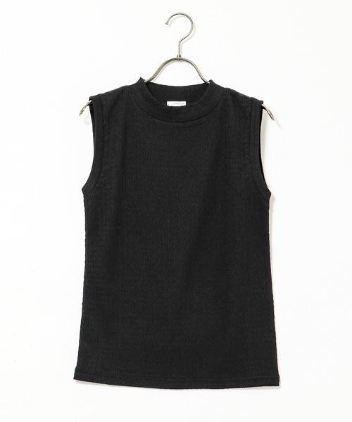 Honeys（ハニーズ）の「ハイネックタンクトップ（タンクトップ・レディース・イエロー/ブラック/アイボリー/ベージュ/ピンク系その他/グリーン/ネイビー/オフホワイト・L/M/S）」の16枚目の写真