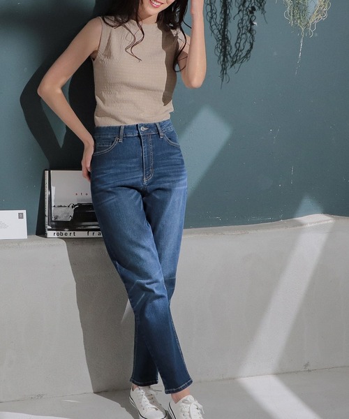 Honeys（ハニーズ）の「ハイネックタンクトップ（タンクトップ・レディース・イエロー/ブラック/アイボリー/ベージュ/ピンク系その他/グリーン/ネイビー/オフホワイト・L/M/S）」の17枚目の写真