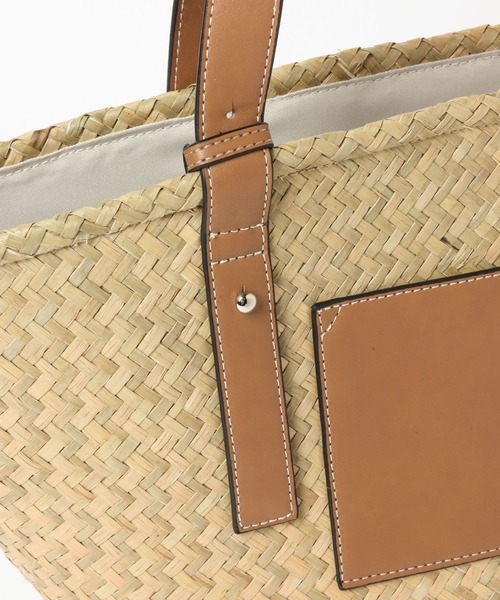 mysty woman（ミスティウーマン）の「フェイクレザーハンドルカゴバッグ 275096（ハンドバッグ・レディース・ベージュ・FREE）」の14枚目の写真