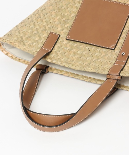 mysty woman（ミスティウーマン）の「フェイクレザーハンドルカゴバッグ 275096（ハンドバッグ・レディース・ベージュ・FREE）」の13枚目の写真