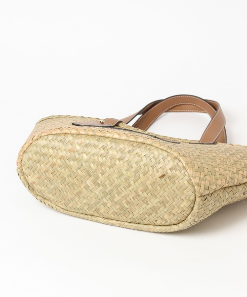 mysty woman（ミスティウーマン）の「フェイクレザーハンドルカゴバッグ 275096（ハンドバッグ・レディース・ベージュ・FREE）」の7枚目の写真