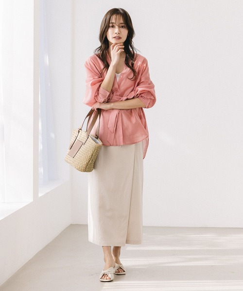 mysty woman（ミスティウーマン）の「フェイクレザーハンドルカゴバッグ 275096（ハンドバッグ・レディース・ベージュ・FREE）」の12枚目の写真