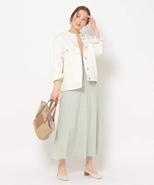 mysty woman（ミスティウーマン）の「フェイクレザーハンドルカゴバッグ 275096（ハンドバッグ・レディース・ベージュ・FREE）」の8枚目の写真