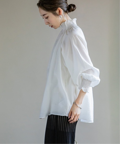 noble ブラウス セール】《追加》シャーリングシアーブラウス5◇（シャツ