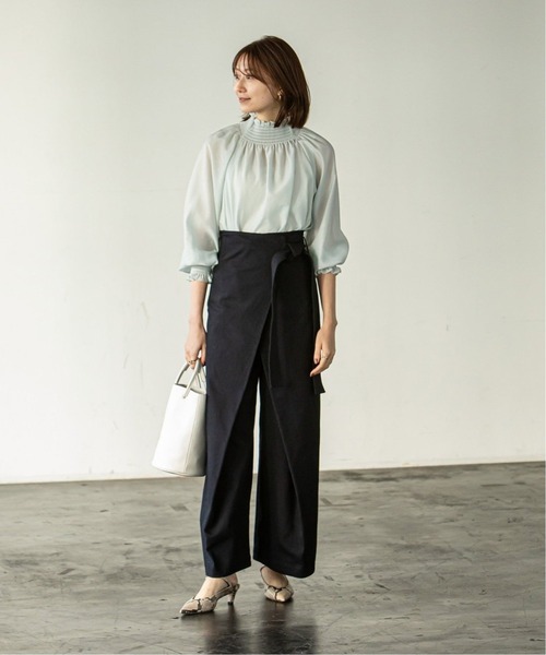 noble ブラウス セール】《追加》シャーリングシアーブラウス5◇（シャツ