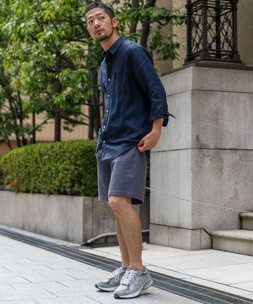 URBAN RESEARCH ROSSO MEN(アーバンリサーチロッソメン)の「『XLサイズあり』リネン七分袖シャツ(シャツ/ブラウス・メンズ・ホワイト/ネイビー/グレー/カーキ・SMALL/MEDIUM/LARGE/X-LARGE)」の17枚目の写真