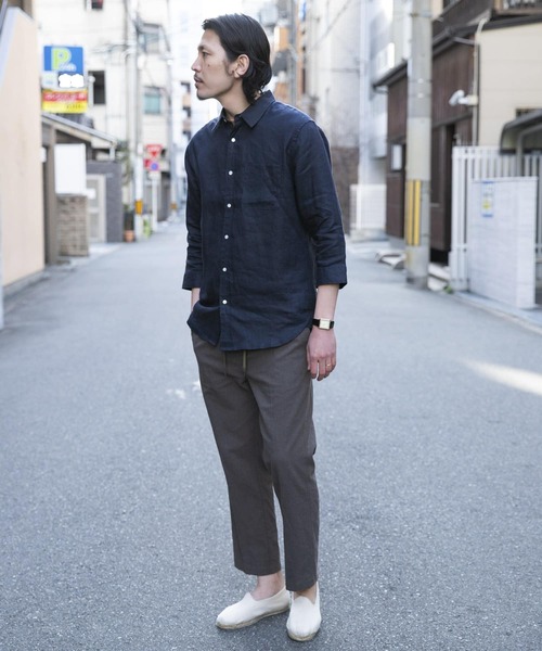 URBAN RESEARCH ROSSO MEN(アーバンリサーチロッソメン)の「『XLサイズあり』リネン七分袖シャツ(シャツ/ブラウス・メンズ・ホワイト/ネイビー/グレー/カーキ・SMALL/MEDIUM/LARGE/X-LARGE)」の20枚目の写真