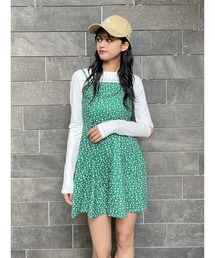 ENVYM | フラワーパターンキャミＯＰ(ワンピース)