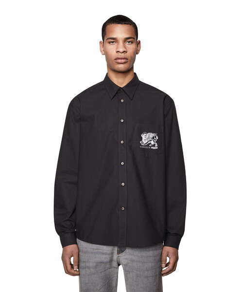 DIESEL(ディーゼル)の「メンズ シャツ プリント(シャツ/ブラウス・メンズ・ブラック/ホワイト・X-SMALL/LARGE/X-LARGE/XX-LARGE/SMALL/MEDIUM)」の16枚目の写真