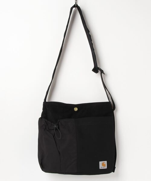 Carhartt WIP（カーハートダブリューアイピー）の「MEDLEY SHOULDER BAG（ショルダーバッグ・メンズ・ブラック/ライトブラウン・ONE SIZE）」の2枚目の写真