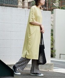【着回しの効くストレートシルエット】 URBAN PLUS TEEワンピース
