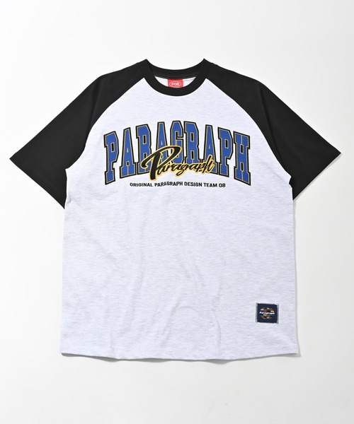 Paragraph（パラグラフ）の「Paragraph (パラグラフ) ラグラン切り替え アーチロゴ半袖Tシャツ（Tシャツ/カットソー・メンズ・ブラック/ネイビー/グリーン/パープル・FREE）」の8枚目の写真