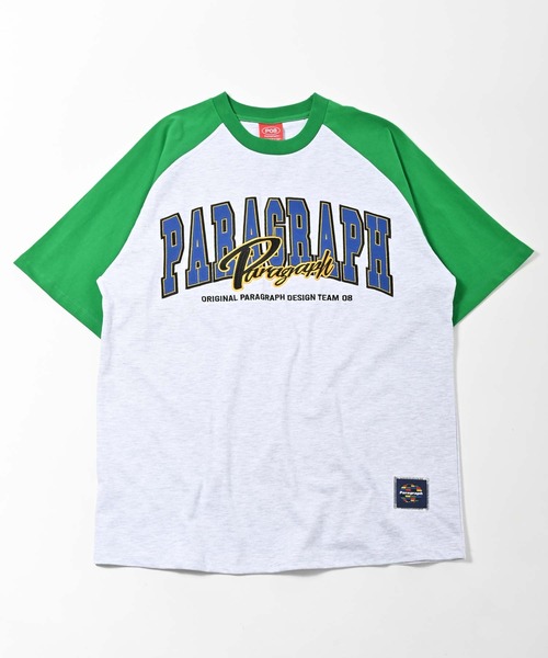 Paragraph（パラグラフ）の「Paragraph (パラグラフ) ラグラン切り替え アーチロゴ半袖Tシャツ（Tシャツ/カットソー・メンズ・ブラック/ネイビー/グリーン/パープル・FREE）」の17枚目の写真