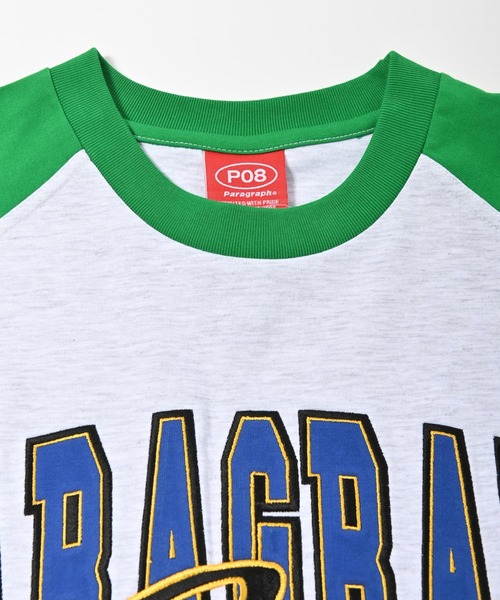 Paragraph（パラグラフ）の「Paragraph (パラグラフ) ラグラン切り替え アーチロゴ半袖Tシャツ（Tシャツ/カットソー・メンズ・ブラック/ネイビー/グリーン/パープル・FREE）」の19枚目の写真