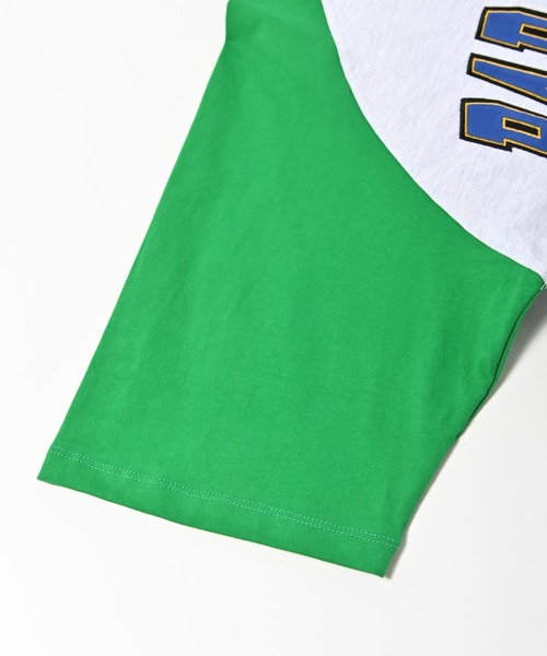 Paragraph（パラグラフ）の「Paragraph (パラグラフ) ラグラン切り替え アーチロゴ半袖Tシャツ（Tシャツ/カットソー・メンズ・ブラック/ネイビー/グリーン/パープル・FREE）」の21枚目の写真