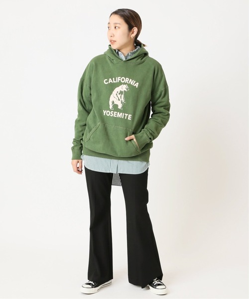 MIXTA（ミクスタ）の「《追加》《別注》【Mixta/ミクスタ】CALIFORNIA YOSEMITE HOODIE：スウェット（パーカー・レディース・カーキ・MEDIUM）」の6枚目の写真
