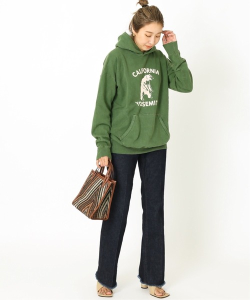 MIXTA（ミクスタ）の「《追加》《別注》【Mixta/ミクスタ】CALIFORNIA YOSEMITE HOODIE：スウェット（パーカー・レディース・カーキ・MEDIUM）」の16枚目の写真