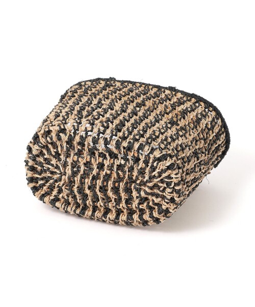 MACKINTOSH PHILOSOPHY（ﾏｯｷﾝﾄｯｼｭ ﾌｨﾛｿﾌｨｰ）の「GREY LABEL アバカミニバスケット（かごバッグ・レディース・ベージュ/ブラック・FREE）」の7枚目の写真