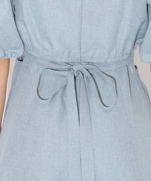 REDYAZEL（レディアゼル）の「カットアウトバックリボンワンピース（ワンピース・レディース・ベージュ/サックスブルー/オレンジ・SMALL/MEDIUM）」の11枚目の写真