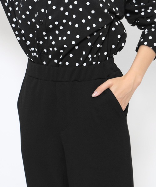 mili an deni（ミリアンデニ）の「ペアスキンバックスリットジョガーパンツ（スラックス・レディース・ブラック/キャメル/チャコールグレー/アイボリー/ネイビー・L/M）」の20枚目の写真