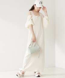 カットタンクワンピース+ シアーボレロSET