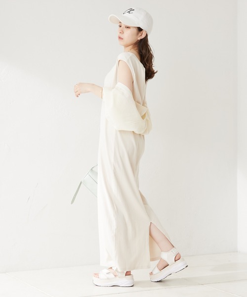 セール】カットタンクワンピース+ シアーボレロSET（ワンピース