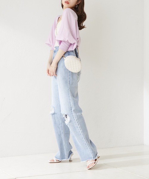 セール】カットタンクワンピース+ シアーボレロSET（ワンピース