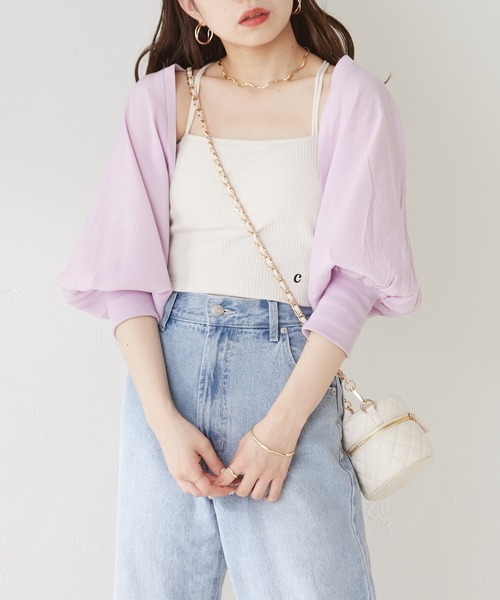 セール】カットタンクワンピース+ シアーボレロSET（ワンピース