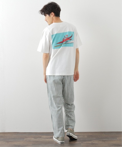 Jonas Claesson(ジョナスクレアッソン)の「【JONAS CLAESSON / ジョナス クレアッソン】別注 FLAMINGO Tシャツ(Tシャツ/カットソー・メンズ・ホワイト・MEDIUM/LARGE)」の2枚目の写真