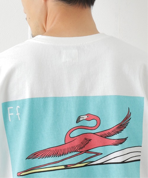 Jonas Claesson(ジョナスクレアッソン)の「【JONAS CLAESSON / ジョナス クレアッソン】別注 FLAMINGO Tシャツ(Tシャツ/カットソー・メンズ・ホワイト・MEDIUM/LARGE)」の6枚目の写真