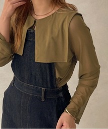 apres jour clair | 【apres jour clair】チュールセーラートップス【ZOZOTOWN限定アイテム】(Tシャツ/カットソー)