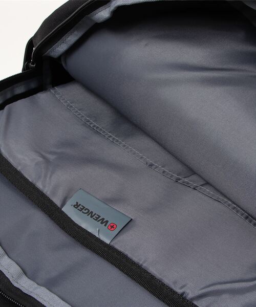 VICTORINOX(ビクトリノックス)の「【WENGER】ウェンガー Wenger, RoadJumper Essential 16" Laptop Backpack, Black ( R ) 604429(バックパック/リュック・メンズ・ブラック・FREE)」の4枚目の写真