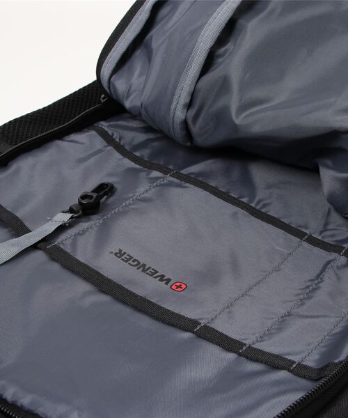 VICTORINOX(ビクトリノックス)の「【WENGER】ウェンガー Wenger, RoadJumper Essential 16" Laptop Backpack, Black ( R ) 604429(バックパック/リュック・メンズ・ブラック・FREE)」の5枚目の写真