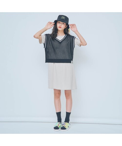 algy(アルジー)の「オーロラクロスゴムサンダル(サンダル・キッズ・ブラック/オフホワイト・23/22/20/21/24)」の16枚目の写真