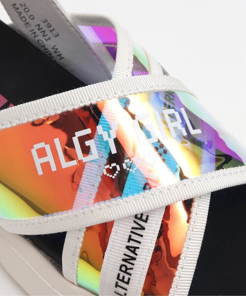 algy(アルジー)の「オーロラクロスゴムサンダル(サンダル・キッズ・ブラック/オフホワイト・23/22/20/21/24)」の7枚目の写真