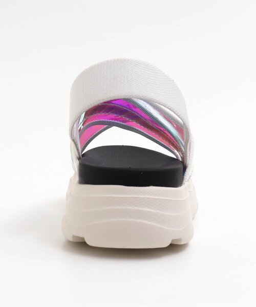 algy(アルジー)の「オーロラクロスゴムサンダル(サンダル・キッズ・ブラック/オフホワイト・23/22/20/21/24)」の5枚目の写真