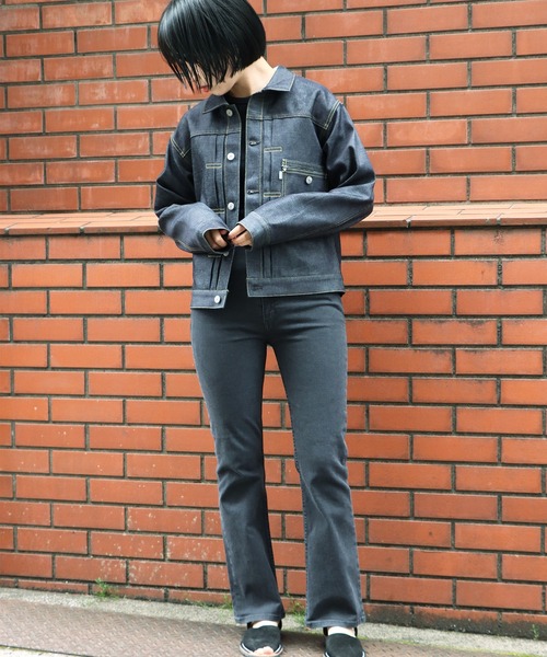 YOUNG&OLSEN The DRYGOODS STORE（ヤングアンドオルセン）の「YOUNG&OLSEN/ヤングアンドオルセン YOUNG DENIM BLOUSE デニムジャケット（デニムジャケット・レディース・インディゴブルー・2/3）」の7枚目の写真