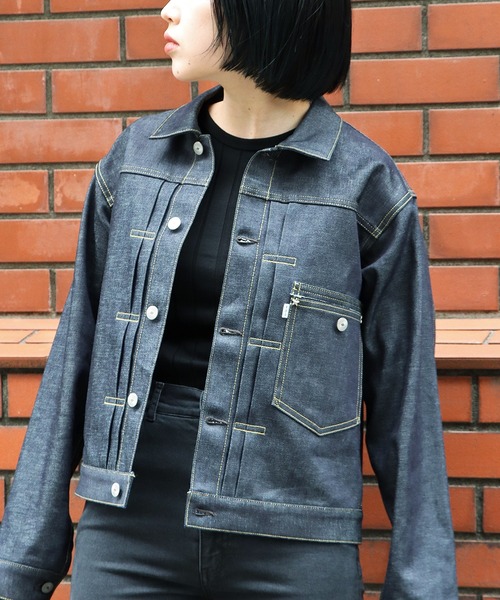 YOUNG&OLSEN The DRYGOODS STORE（ヤングアンドオルセン）の「YOUNG&OLSEN/ヤングアンドオルセン YOUNG DENIM BLOUSE デニムジャケット（デニムジャケット・レディース・インディゴブルー・2/3）」の13枚目の写真