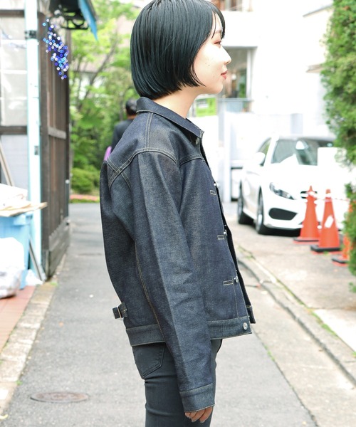 YOUNG&OLSEN The DRYGOODS STORE（ヤングアンドオルセン）の「YOUNG&OLSEN/ヤングアンドオルセン YOUNG DENIM BLOUSE デニムジャケット（デニムジャケット・レディース・インディゴブルー・2/3）」の16枚目の写真