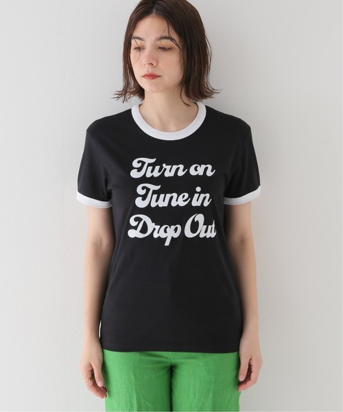 JOINT WORKS（ジョイントワークス）の「【GOOD MORNING KEITH/グッドモーニングキース】TURN ON TUNE IN DROP（Tシャツ/カットソー・レディース・ブラック・X-SMALL）」の4枚目の写真
