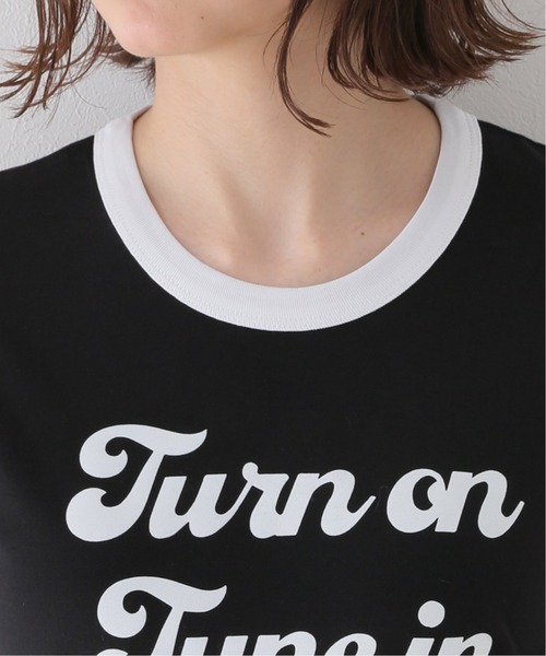 JOINT WORKS（ジョイントワークス）の「【GOOD MORNING KEITH/グッドモーニングキース】TURN ON TUNE IN DROP（Tシャツ/カットソー・レディース・ブラック・X-SMALL）」の11枚目の写真